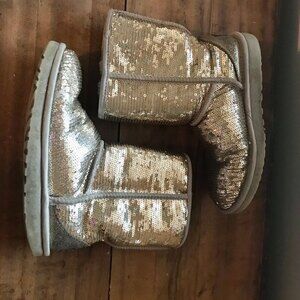 UGG Gold Sequin Boots